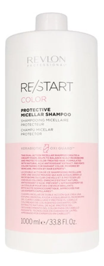 Мицеллярный шампунь для окрашенных волос Restart Color Protective Micellar Shampoo: Шампунь 1000мл(Мицеллярный шампунь для окрашенных волос Restart Color Protective Micellar Shampoo)