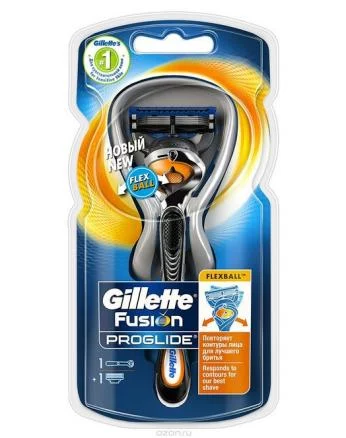 Gillette Бритва Fusion ProGlide с технологией FlexBall (без дополнительных сменных кассет)